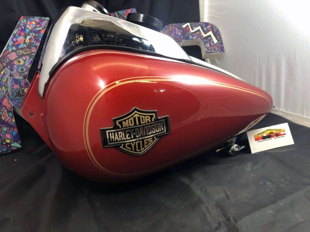 FXR Red with Gold Fuel Tank, FXR Red with Gold Fuel Tank with Gauge for sale.