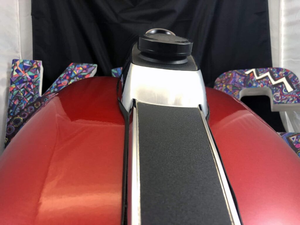 FXR Red with Gold Fuel Tank, FXR Red with Gold Fuel Tank with Gauge for sale.