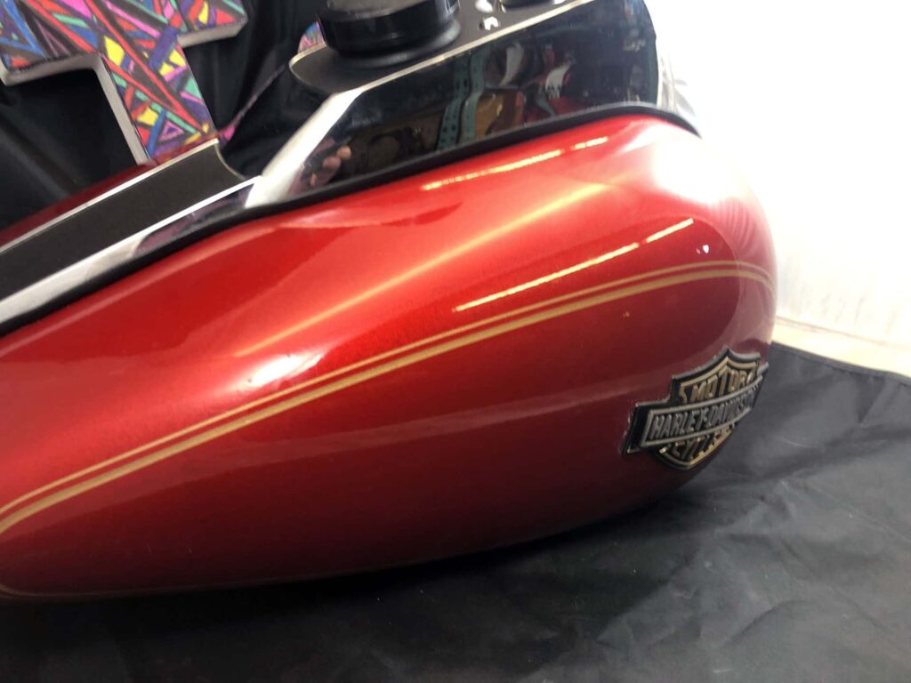 FXR Red with Gold Fuel Tank, FXR Red with Gold Fuel Tank with Gauge for sale.