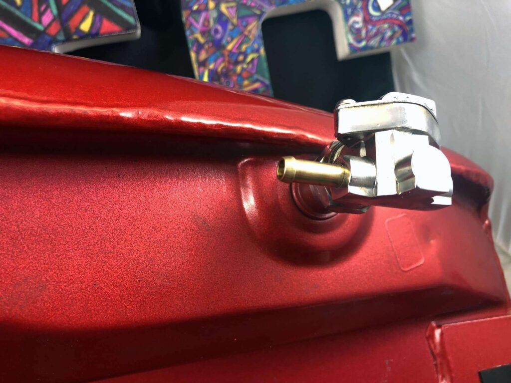 FXR Red with Gold Fuel Tank, FXR Red with Gold Fuel Tank with Gauge for sale.