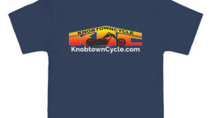 Beefy-T® Denim Blue Short-Sleeve T-Shirt in S-5XL Sizes - Personalized 100%% Cotton Tee with Relaxed Fit and Durable Stitching for Men and Women - Knobtown Cycle Branded Swag