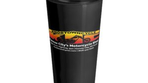 Center Logo Stainless Steel Travel Mug