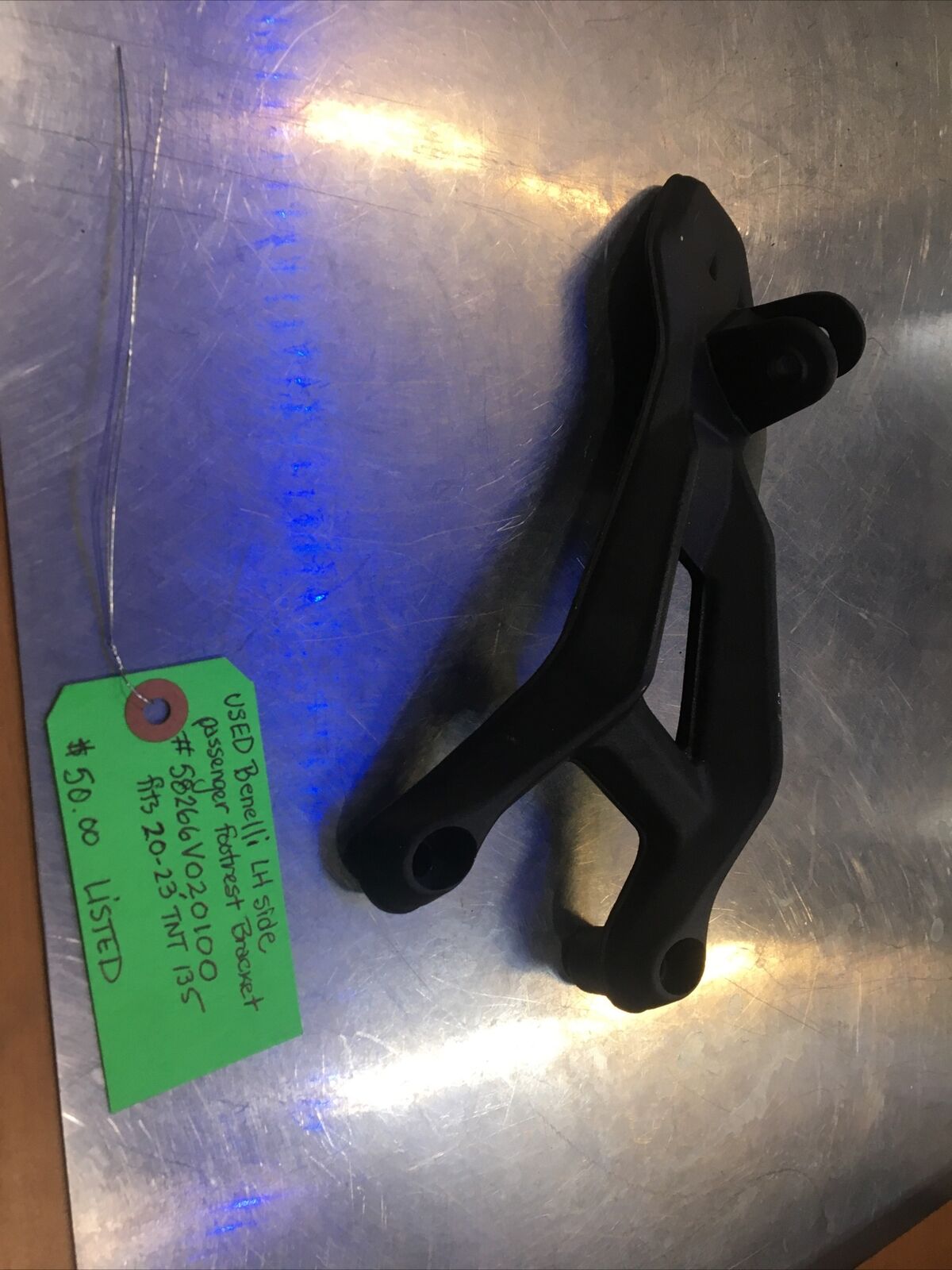 Benelli TNT 135 LH Side Passenger Footrest Bracket #58266V020100