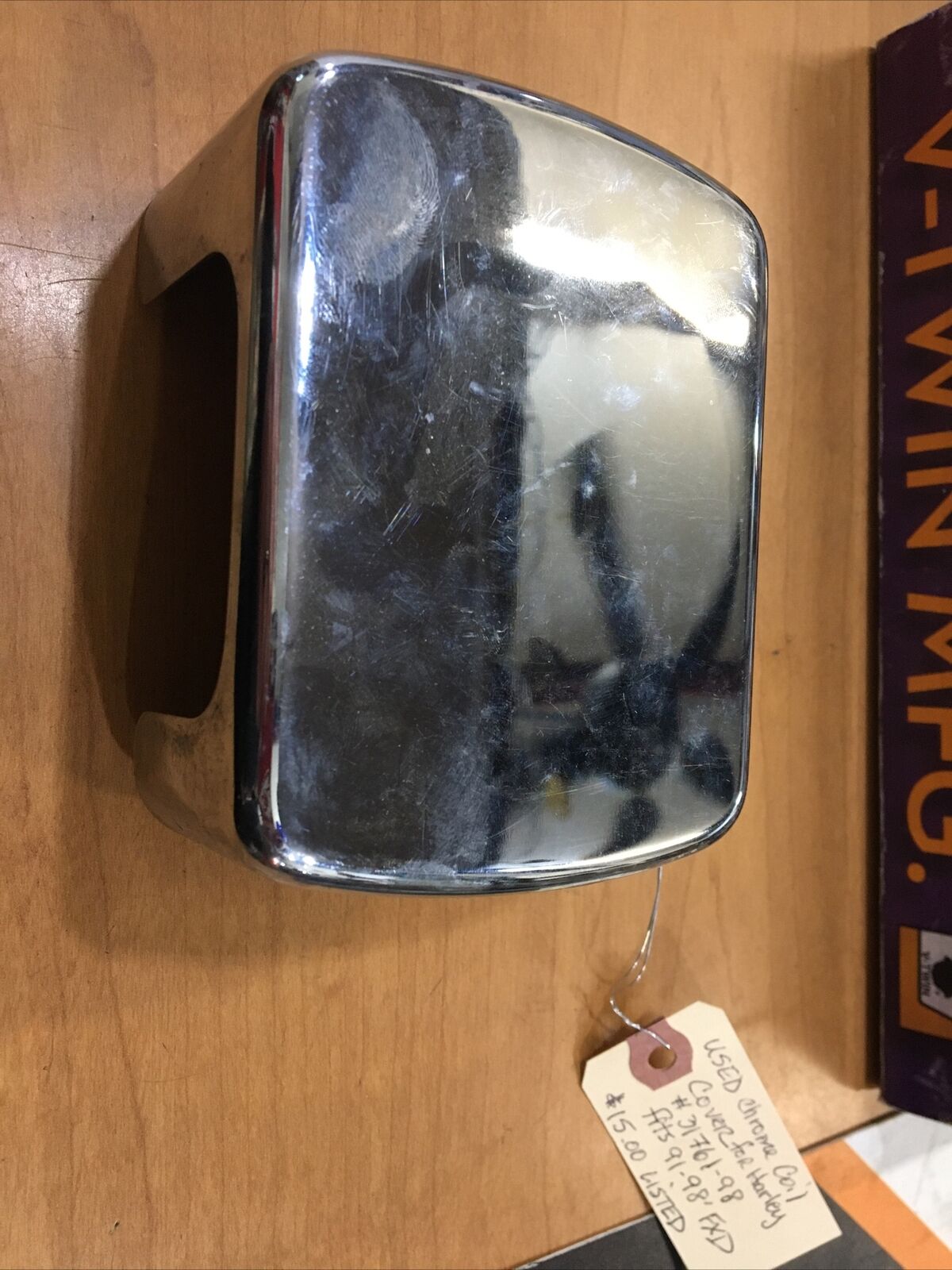 Chrome coil cover for Harley #31761-98