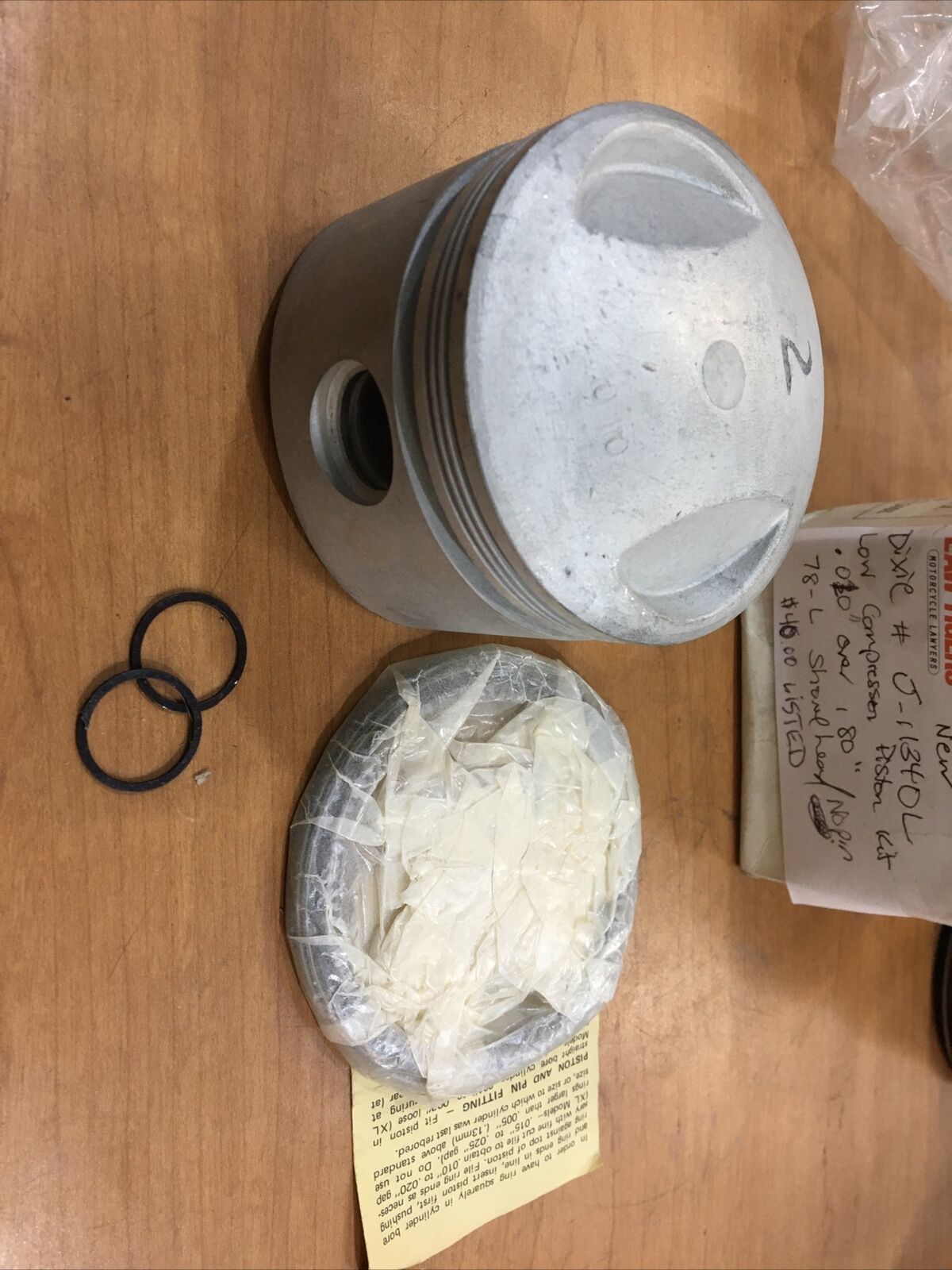 Dixie 3.498” low compression piston #J-11340L