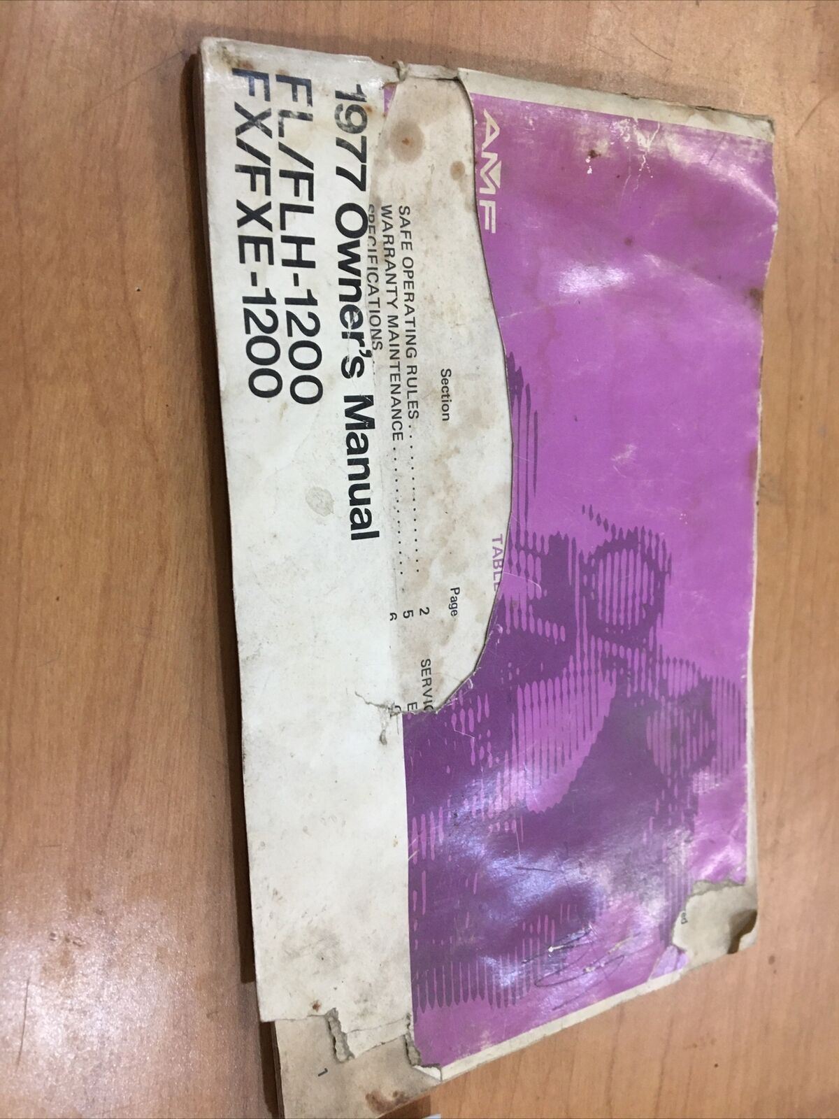 Harley Davidson OEM 1977 owners manual