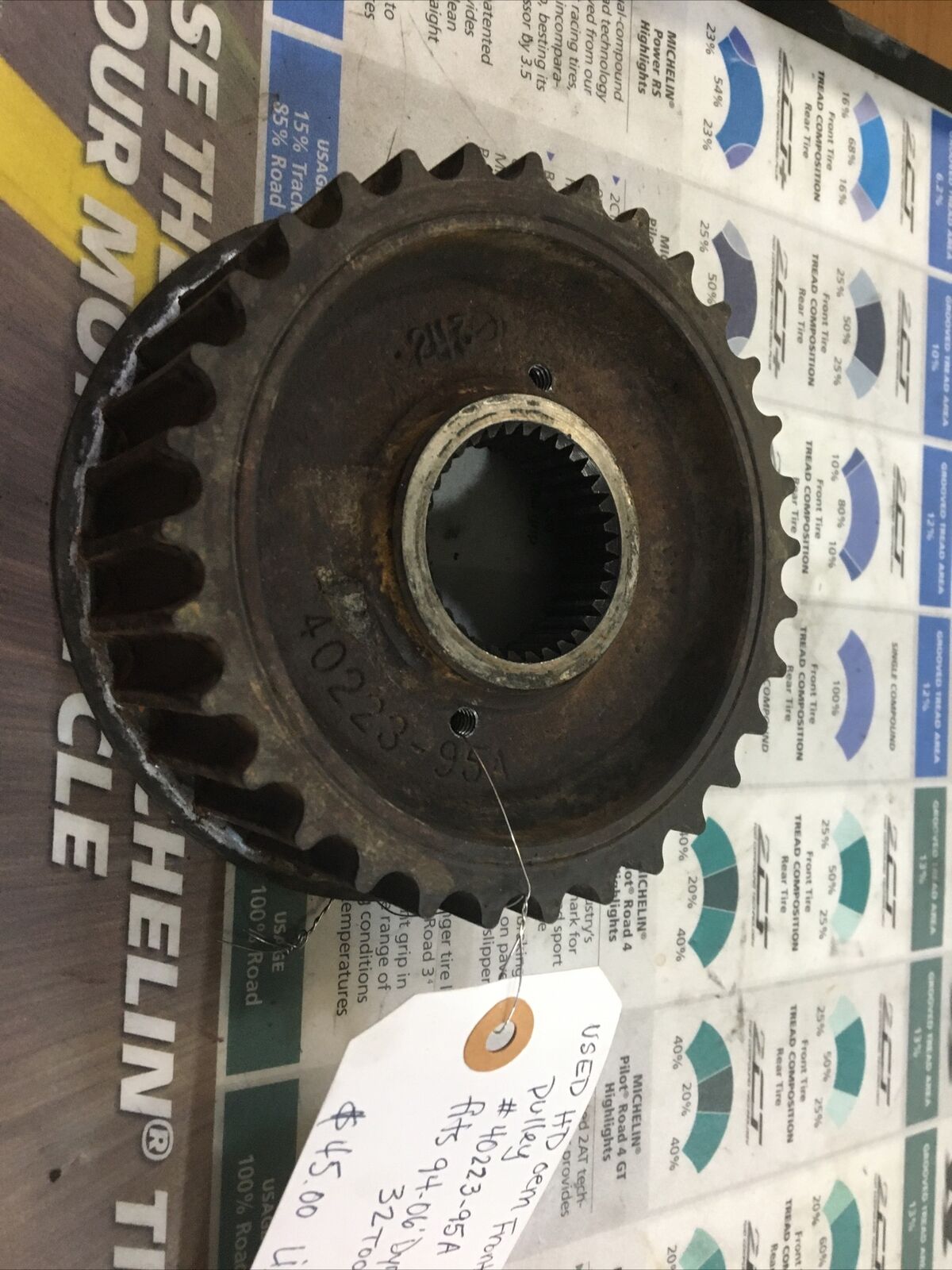 Harley Davidson Oem Front Drive Pulley #40223-95A