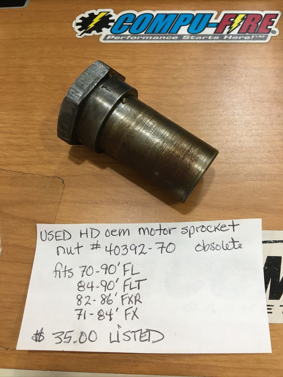 Harley Davidson Oem Motor Sprocket Nut #40392-70