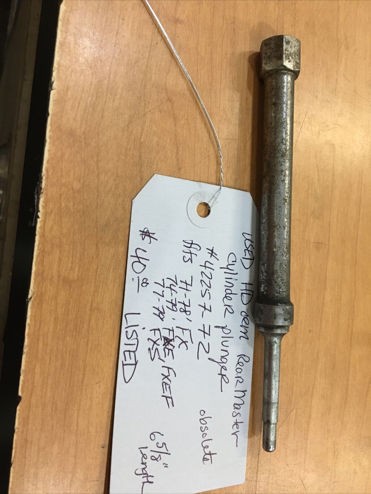 Harley Davidson Rear master cylinder plunger #42257-72