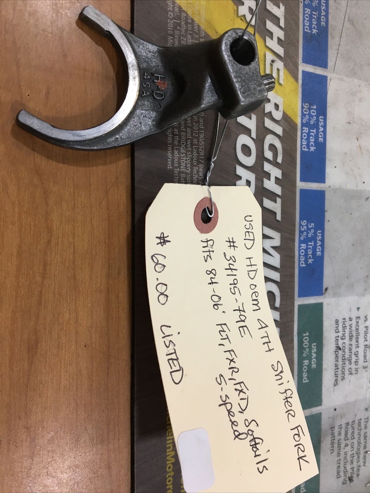 Harley Davidson oem 4th Shifter Fork #34195-79E