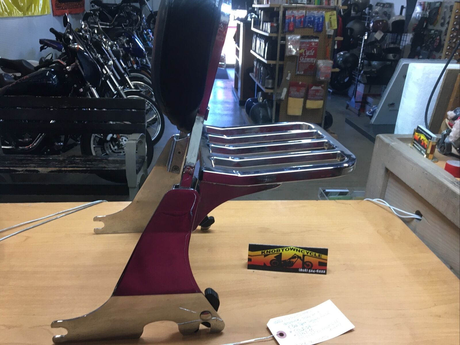 Harley Davidson oem Chrome Detachable Sissy Bar & 5 Bar Sport Rack #53913-04