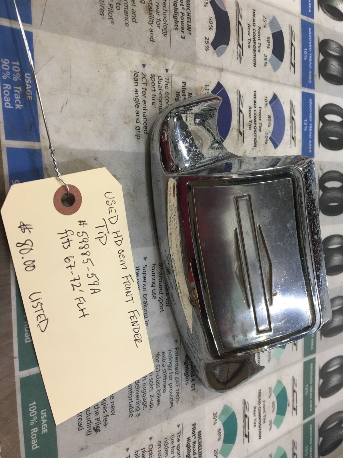 Harley Davidson oem Front Fender Tip #59885-59A