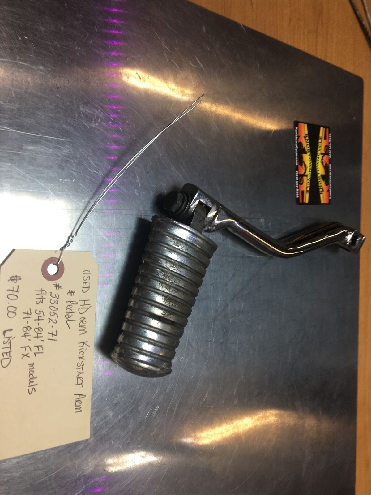 Harley Davidson oem Kickstart Arm And Pedal #33052-71