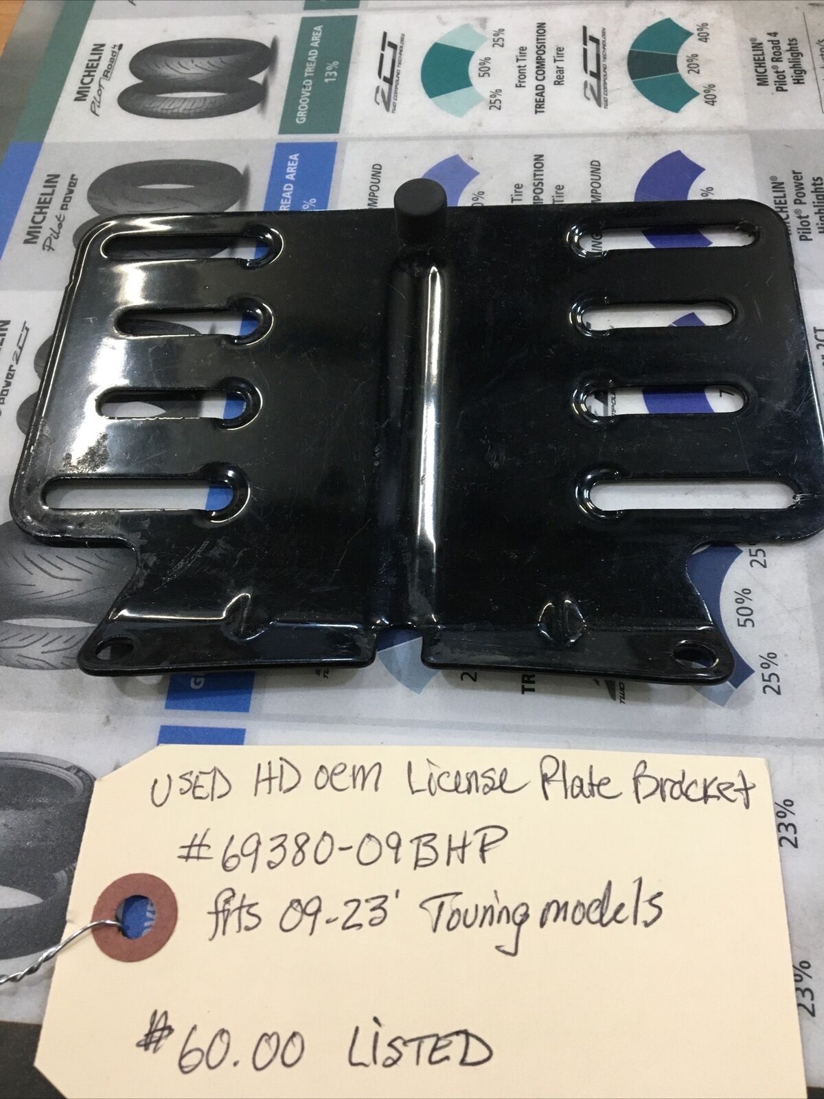 Harley Davidson oem License Plate Bracket #69380-09BHP