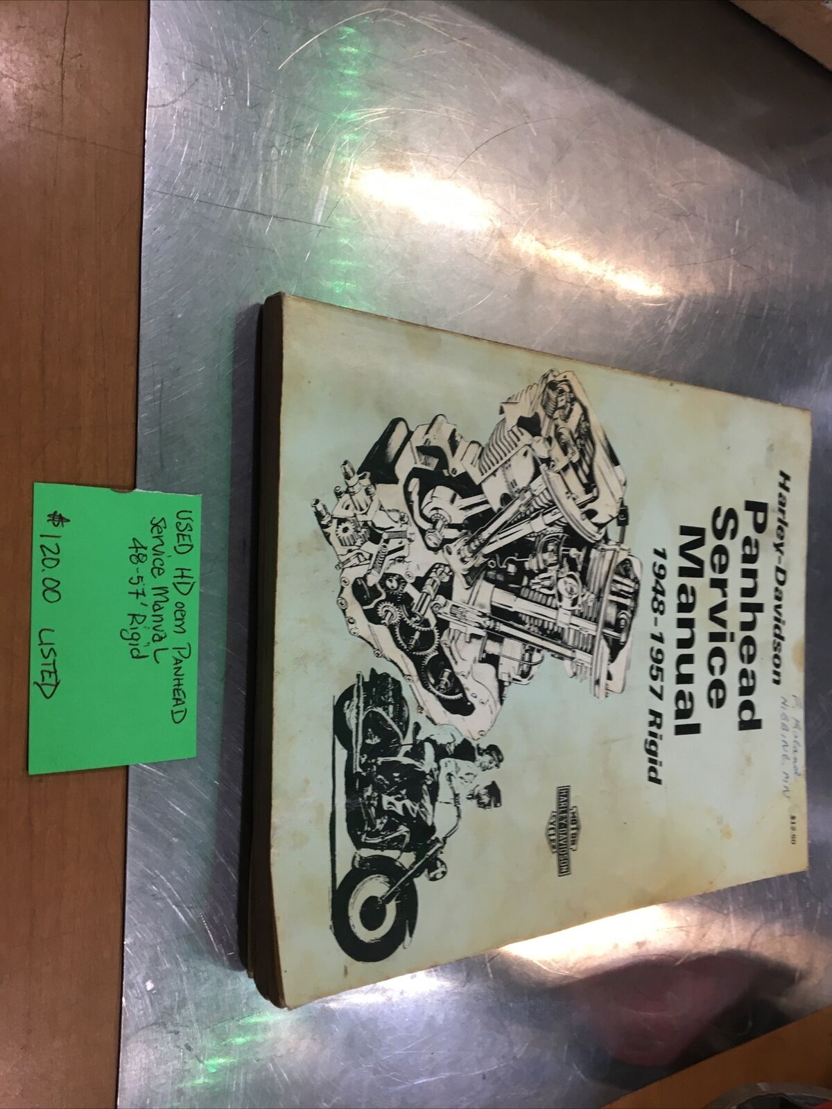 Harley Davidson oem Panhead Service Manual 48-57’ Rigid