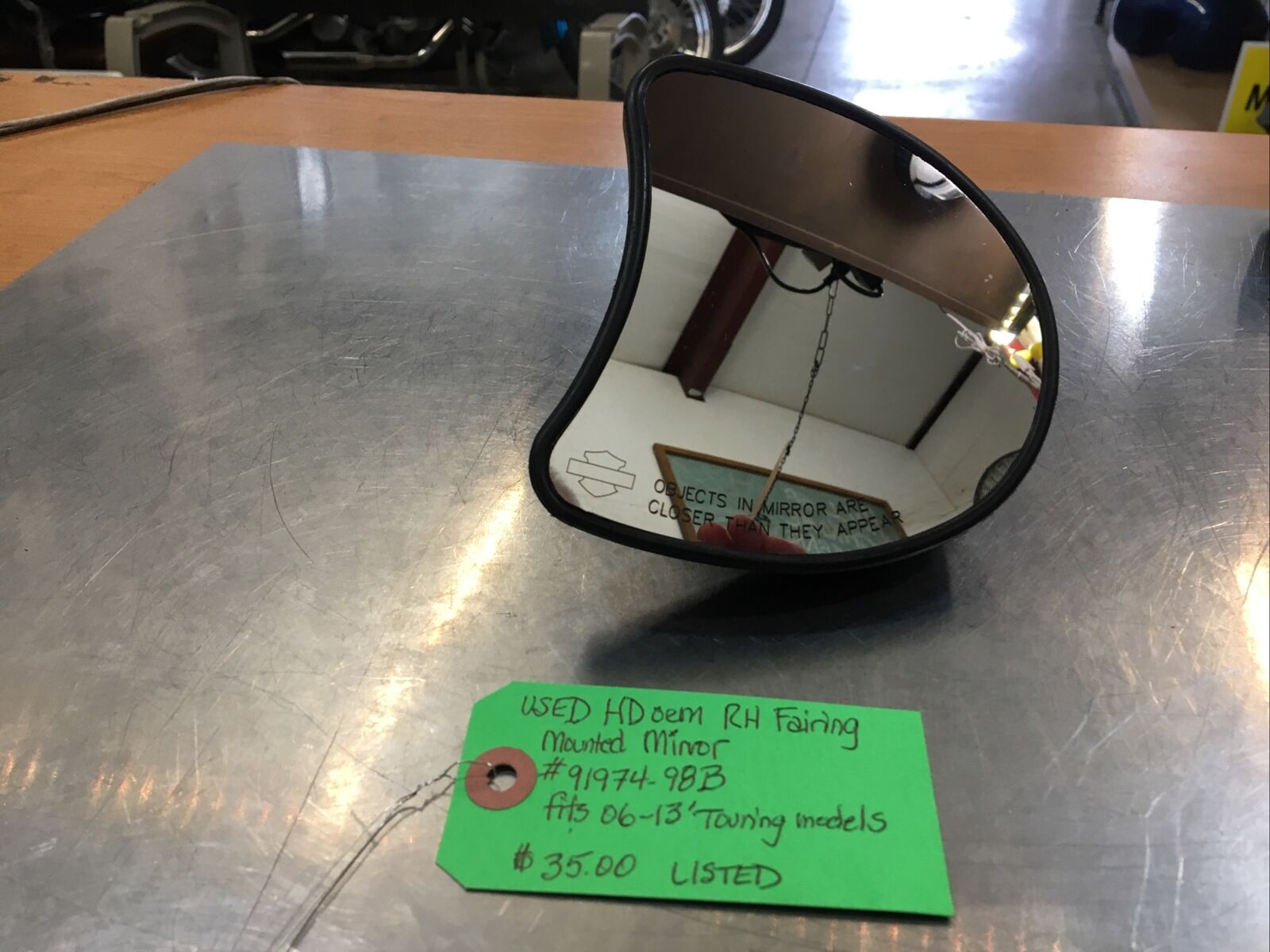 Harley Davidson oem RH Fairing Mounted Mirror #91974-98B