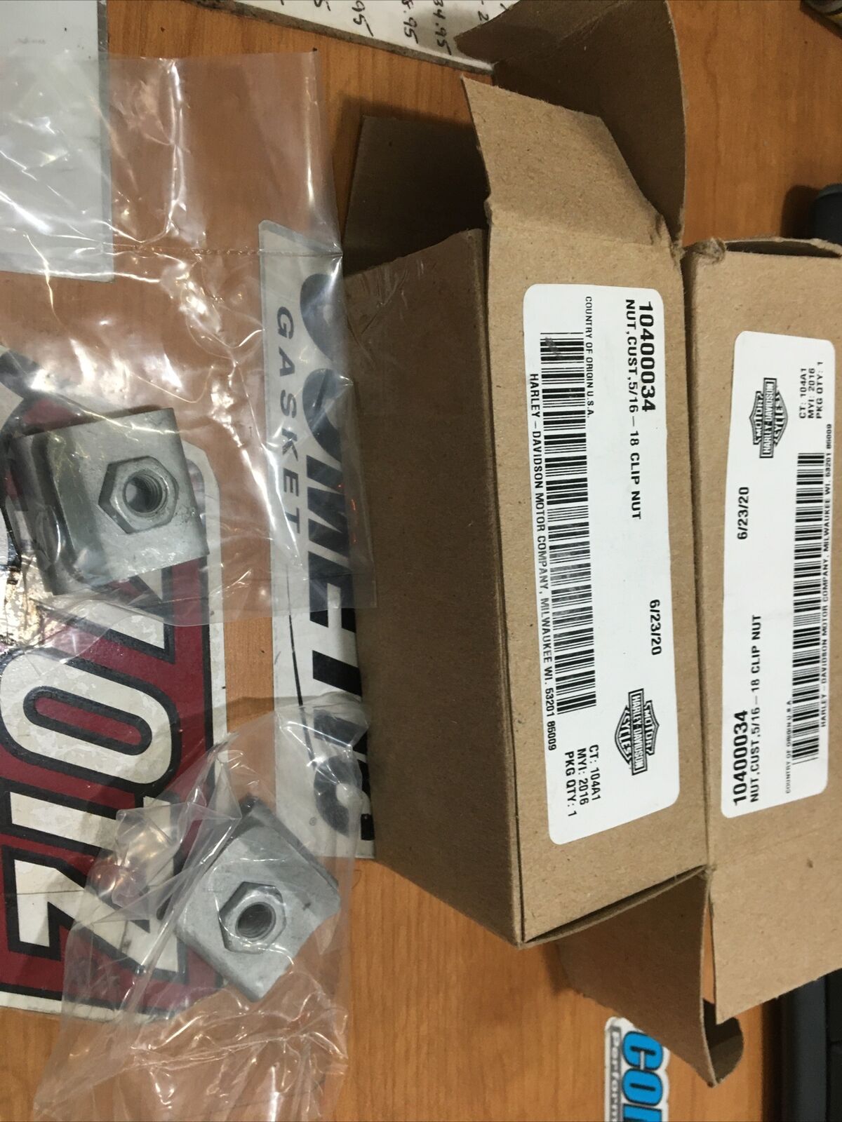 Harley Davidson oem Saddlebag Clip Nuts #10400034