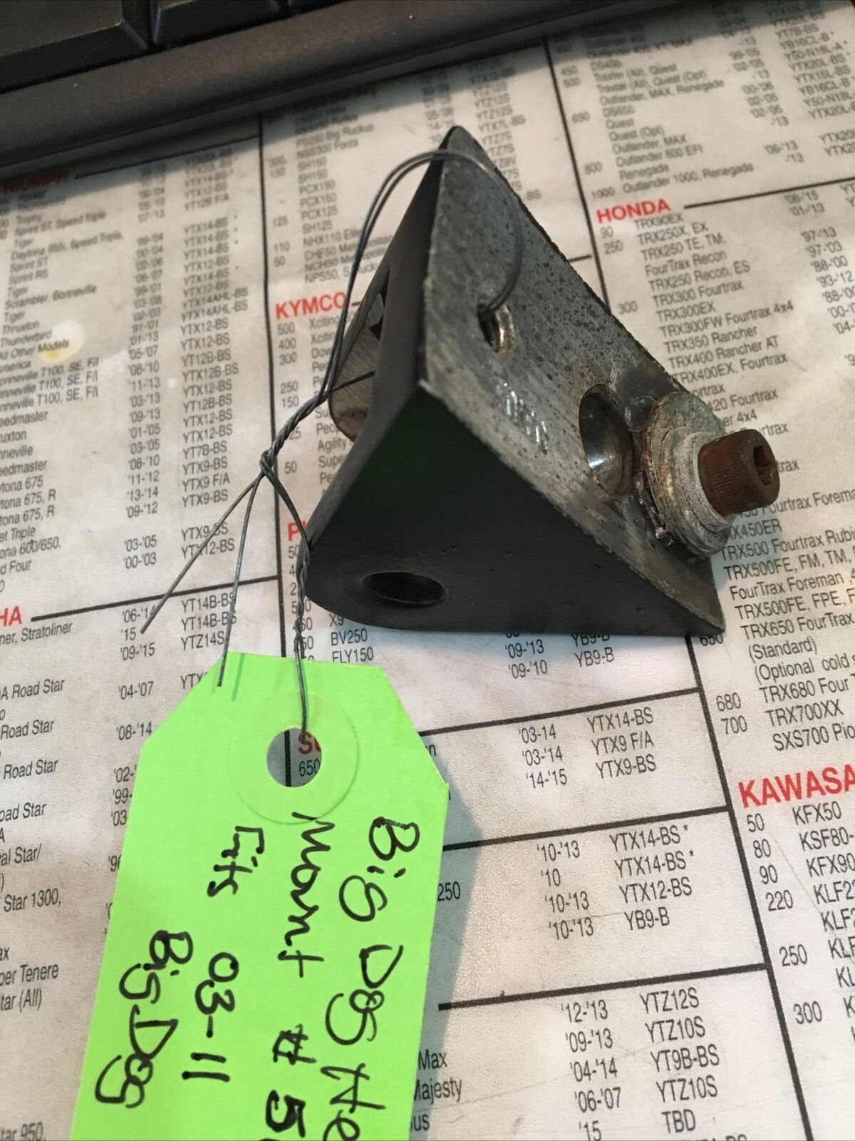 BigDog motorcycle headlight mount #5016C