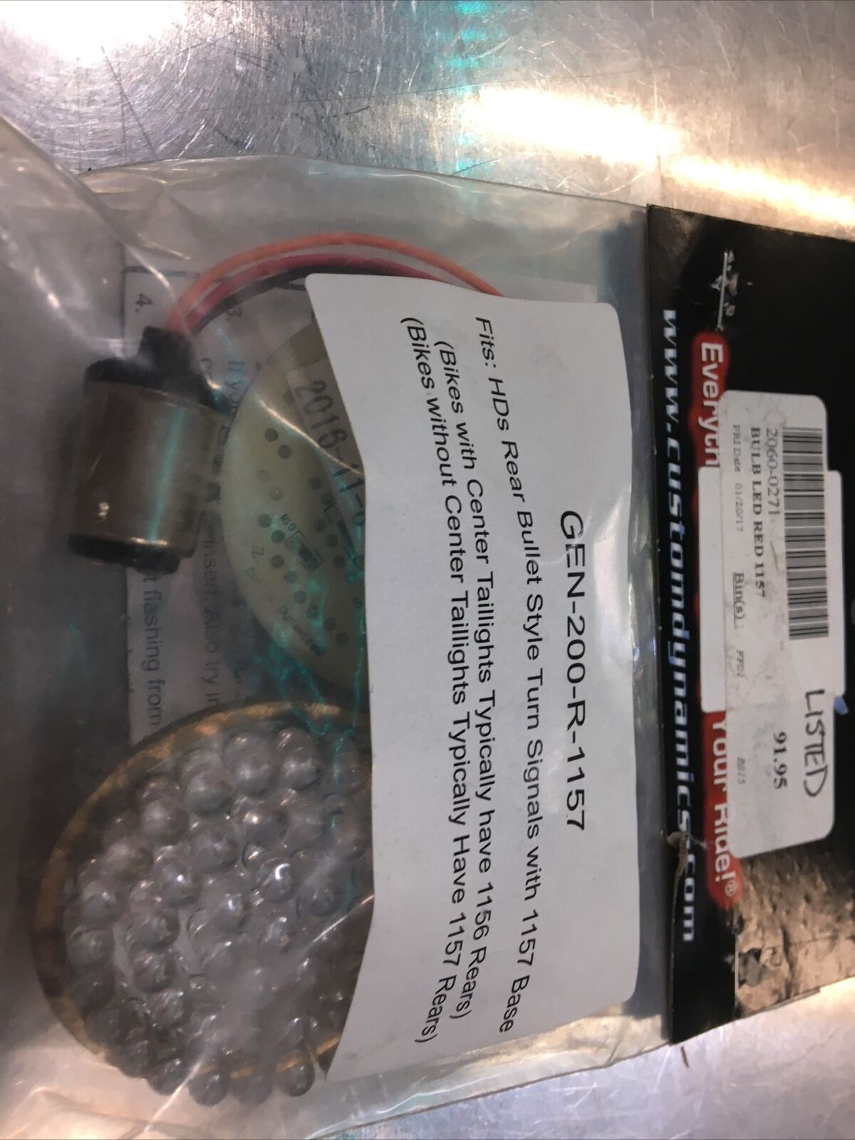 Custom Dynamics LED RED Turn Signal Inserts #2060-0271