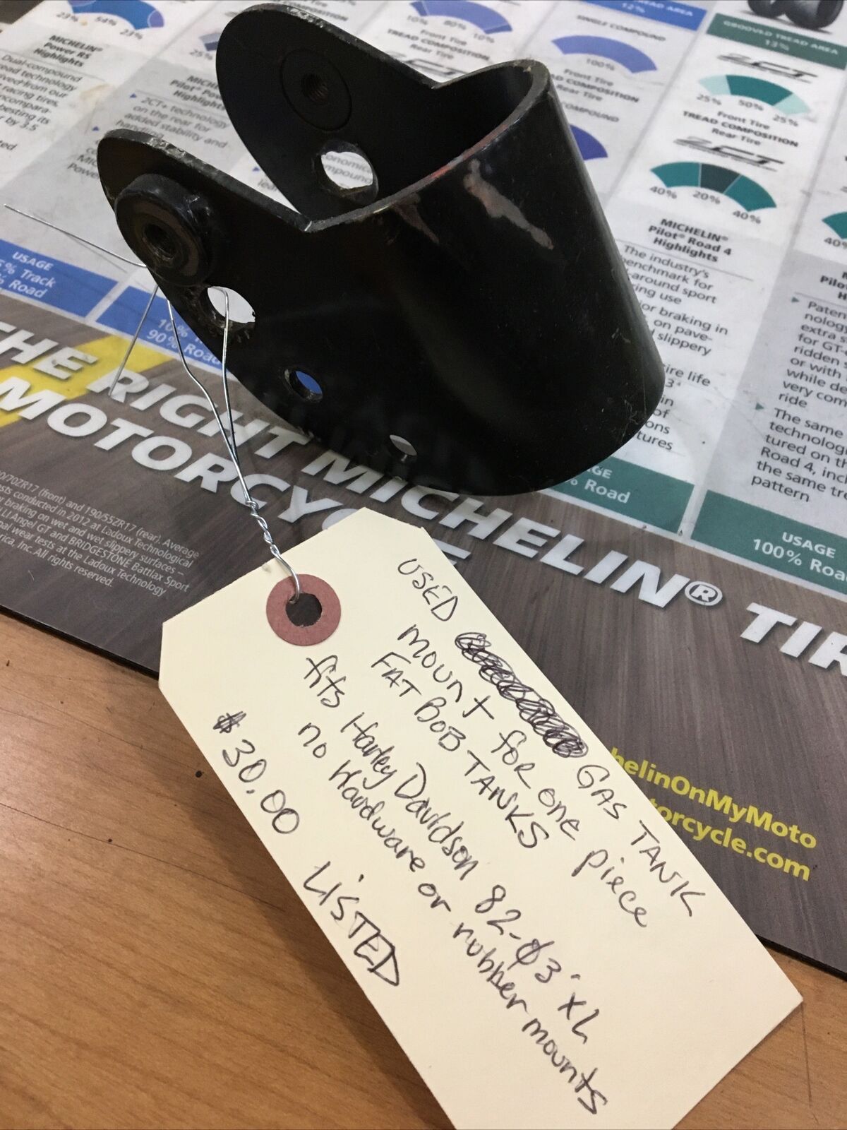 Gas Tank Mount For One Piece Fat Bob Tanks