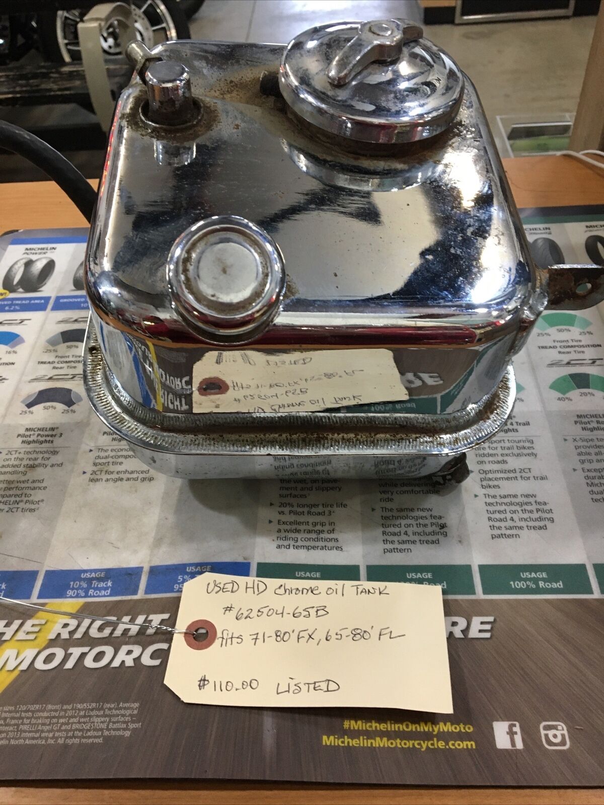 Harley Davidson Chrome Oil Tank #62504-65B