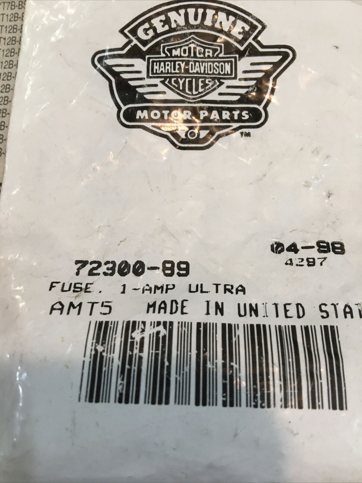 Harley Davidson Fuses 1 Amp #72300-89