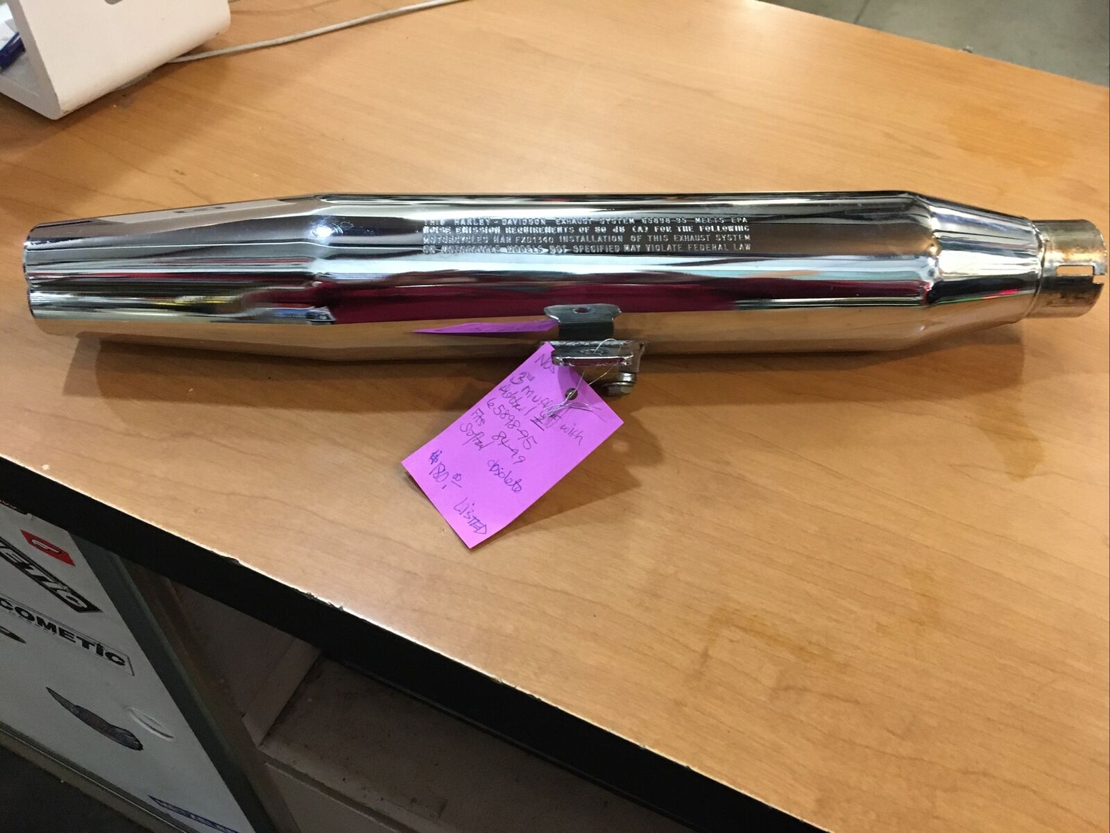 Harley Davidson OEM 3” Muffler With Fishtail #65898-95