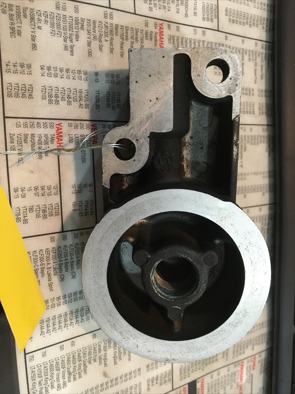 Harley Davidson OEM Black Oil Filter Housing Mount #26369-92A