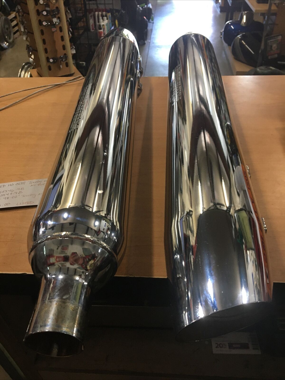 Harley Davidson OEM touring mufflers #65546-98/65547-98