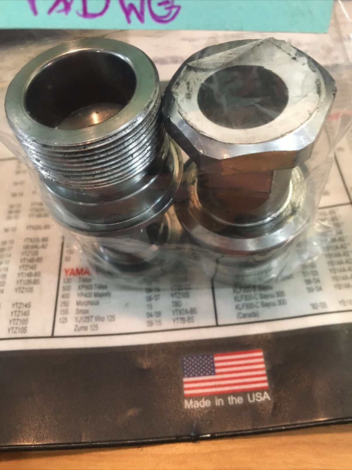 Harley Davidson OEM upper fork caps w/lower tube plugs #45419-80