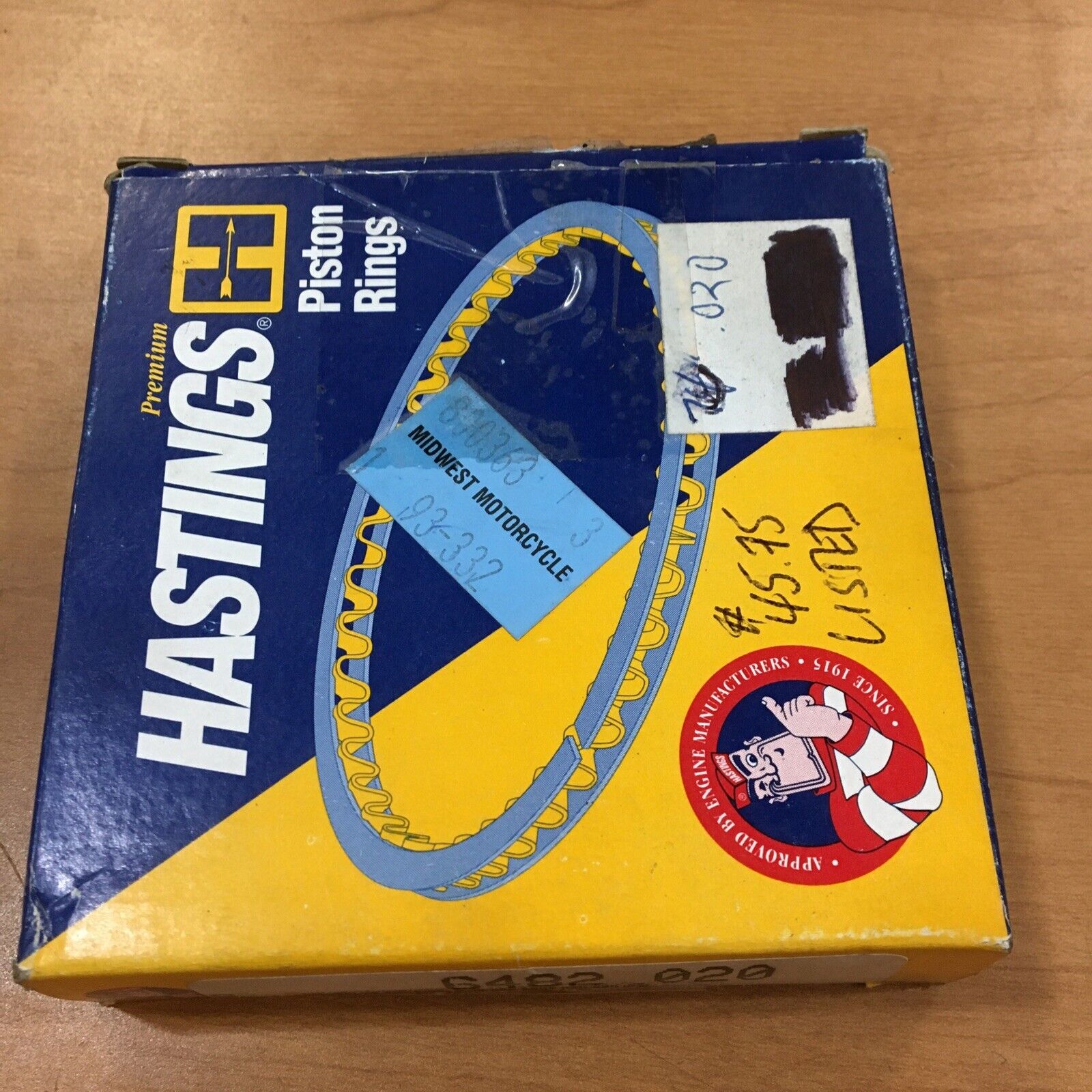 Hastings piston rings .020” over #6482