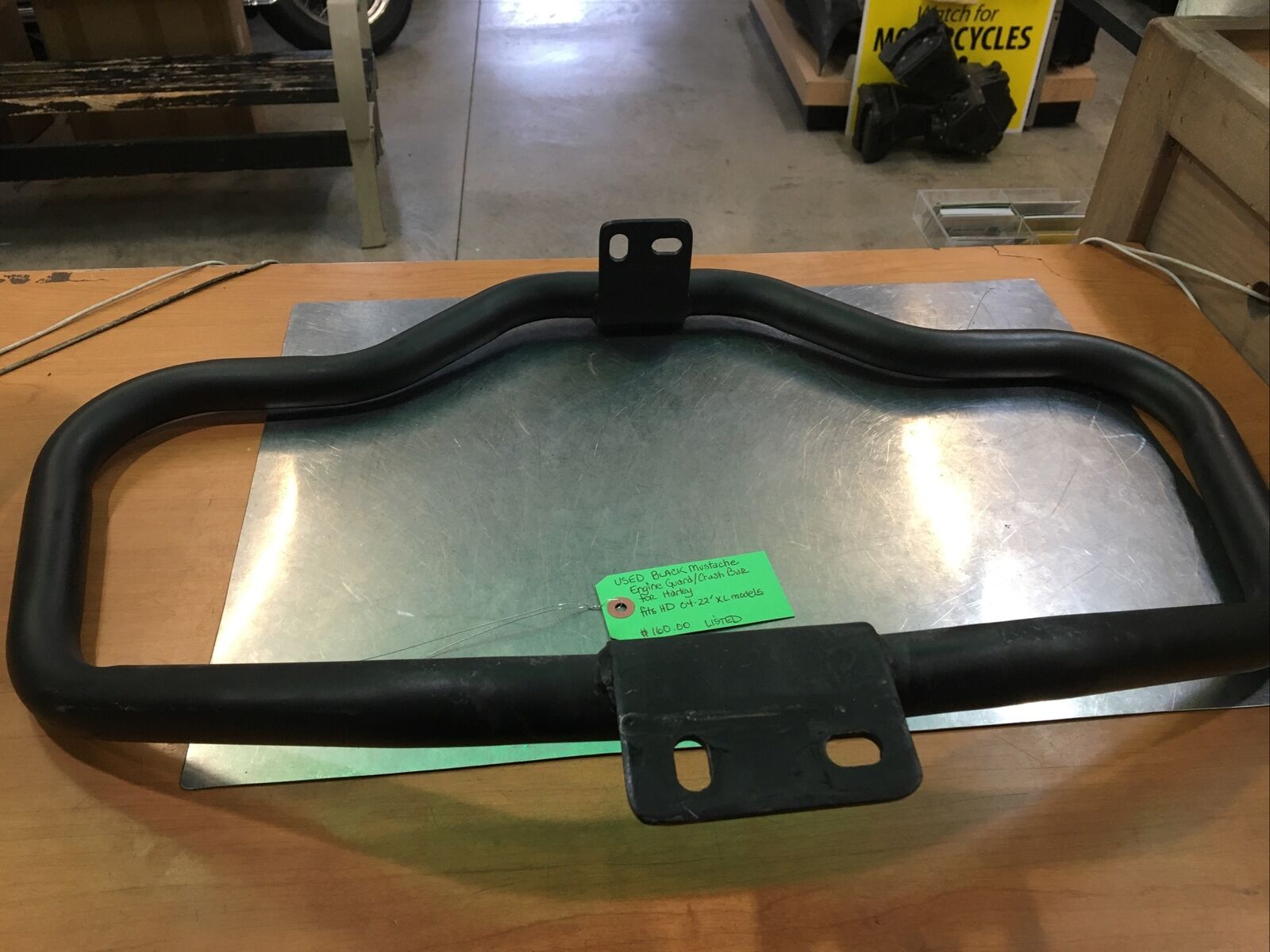 Black Mustache Engine Guard/Crash Bar For Harley