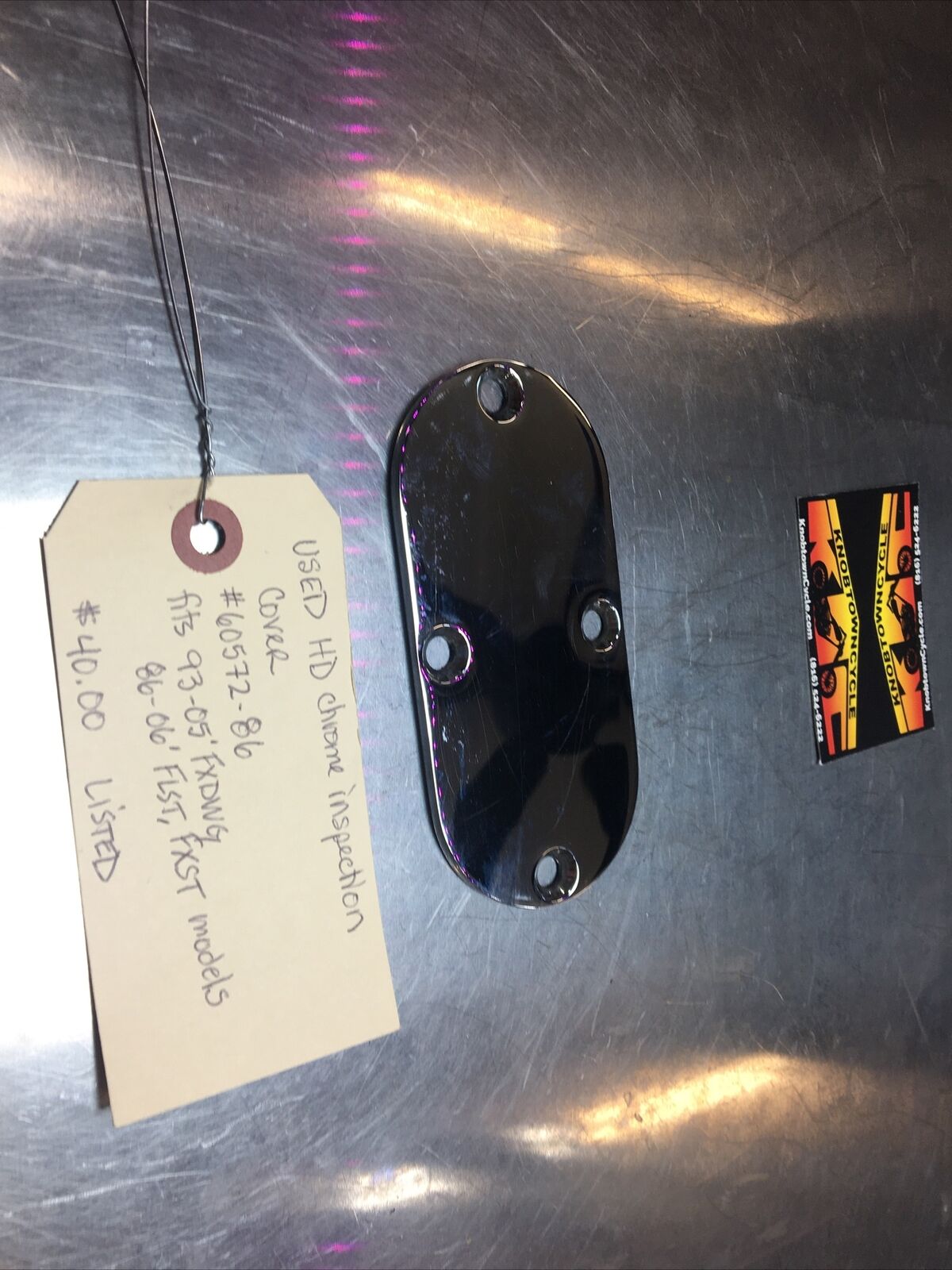 Harley Davidson Chrome Inspection Cover #60572-86