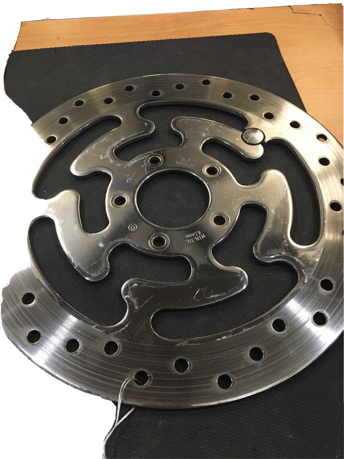 Harley Davidson Chrome LH front brake rotor #41809-08