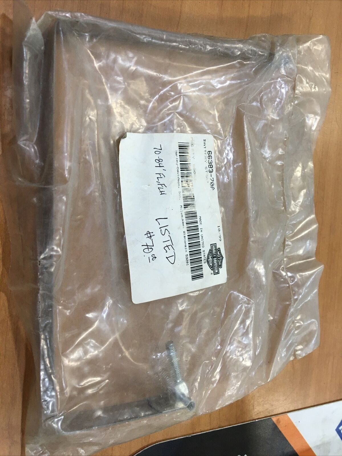 Harley Davidson OEM Battery strap #66383-70A