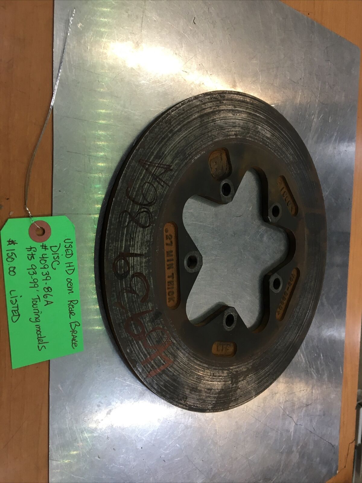 Harley Davidson oem Rear Brake Disc #40939-86A