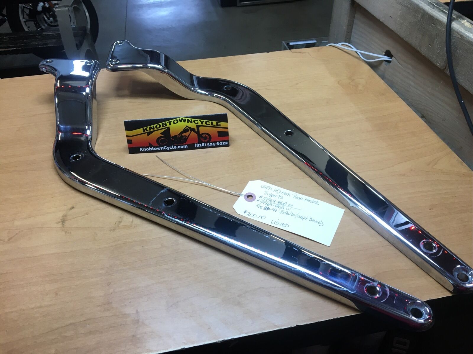 Harley Davidson oem Rear Fender Supports #59964-86A