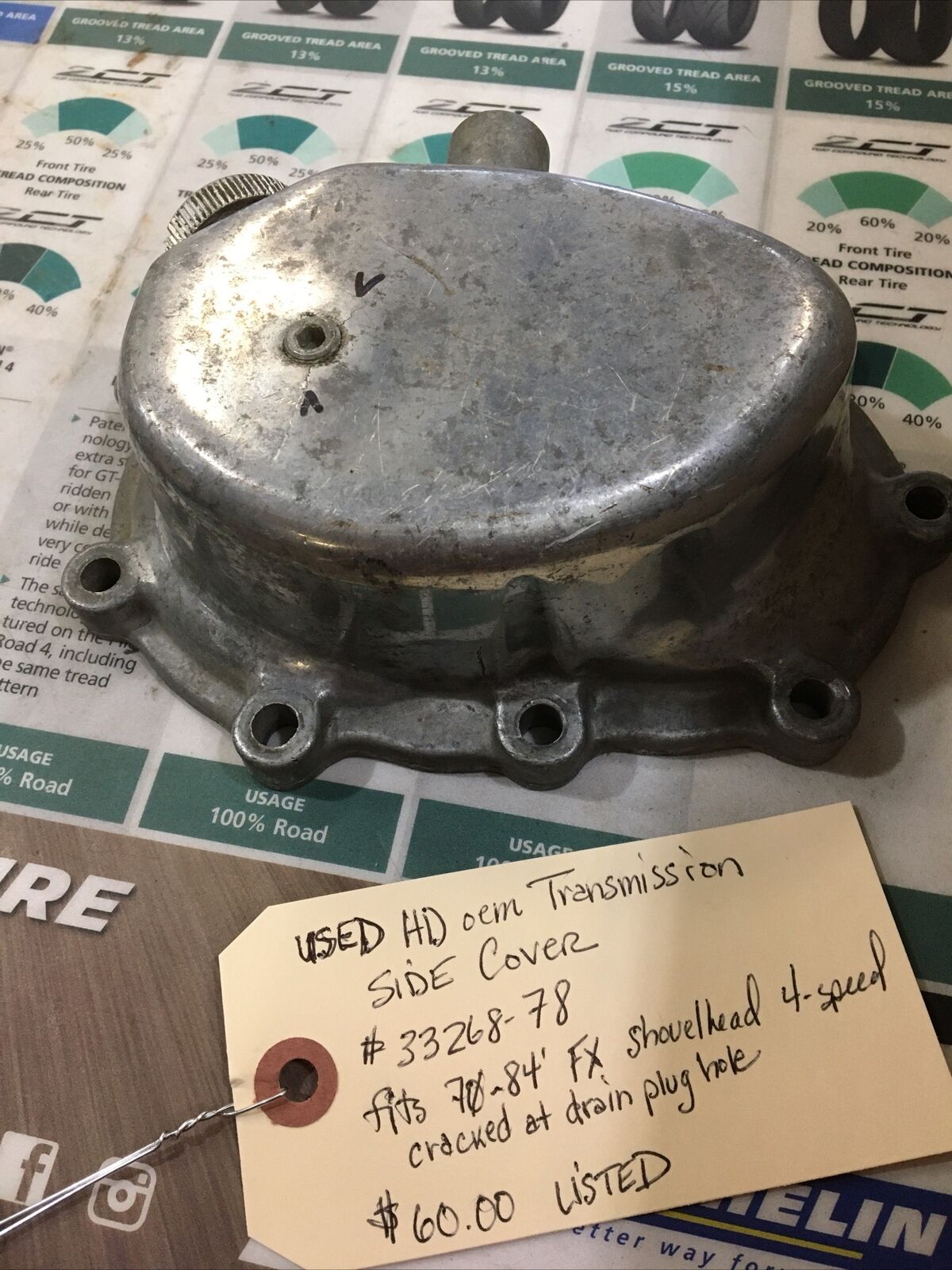 Harley Davidson oem Transmission Side Cover #33268-78