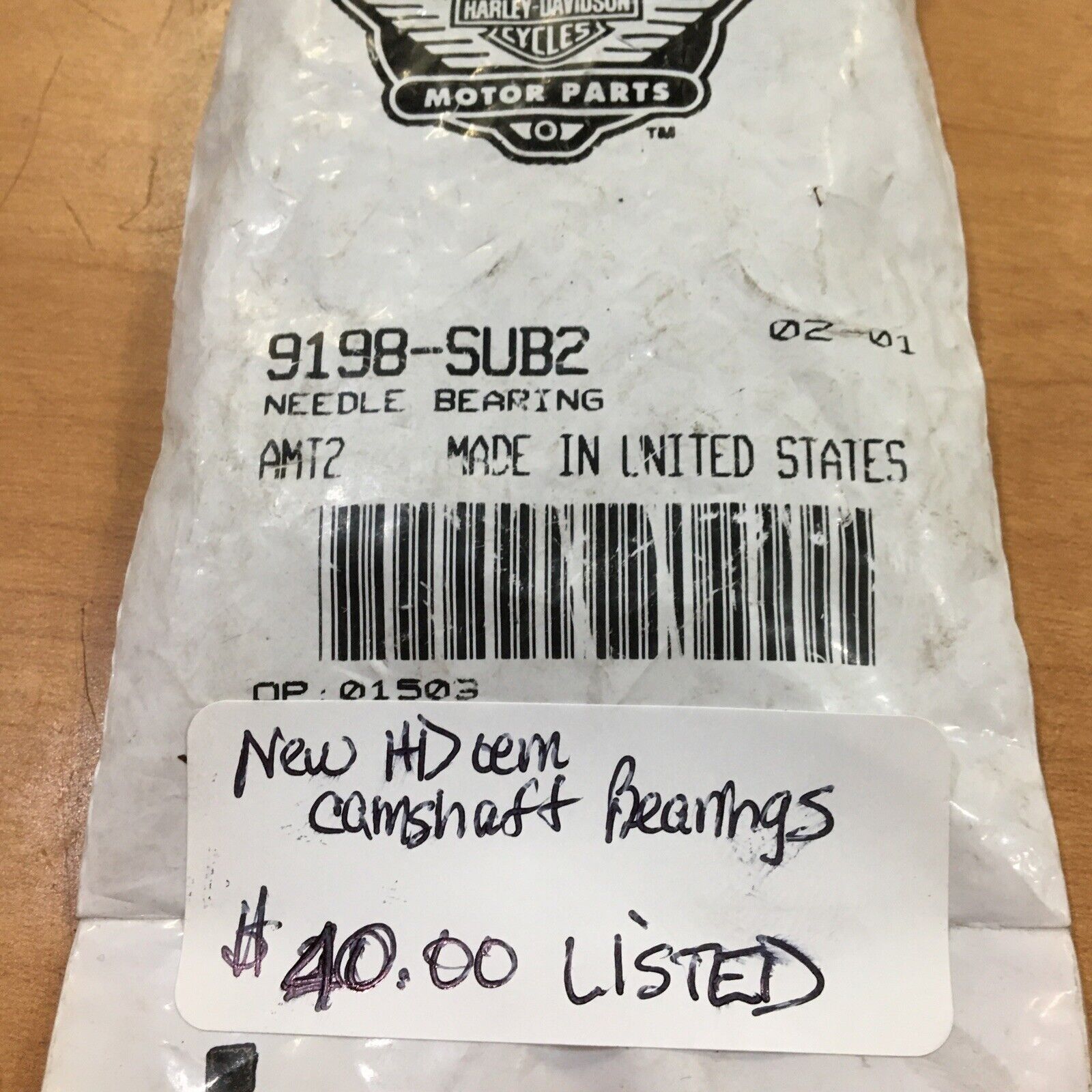 Harley Davidson oem camshaft bearings #9198