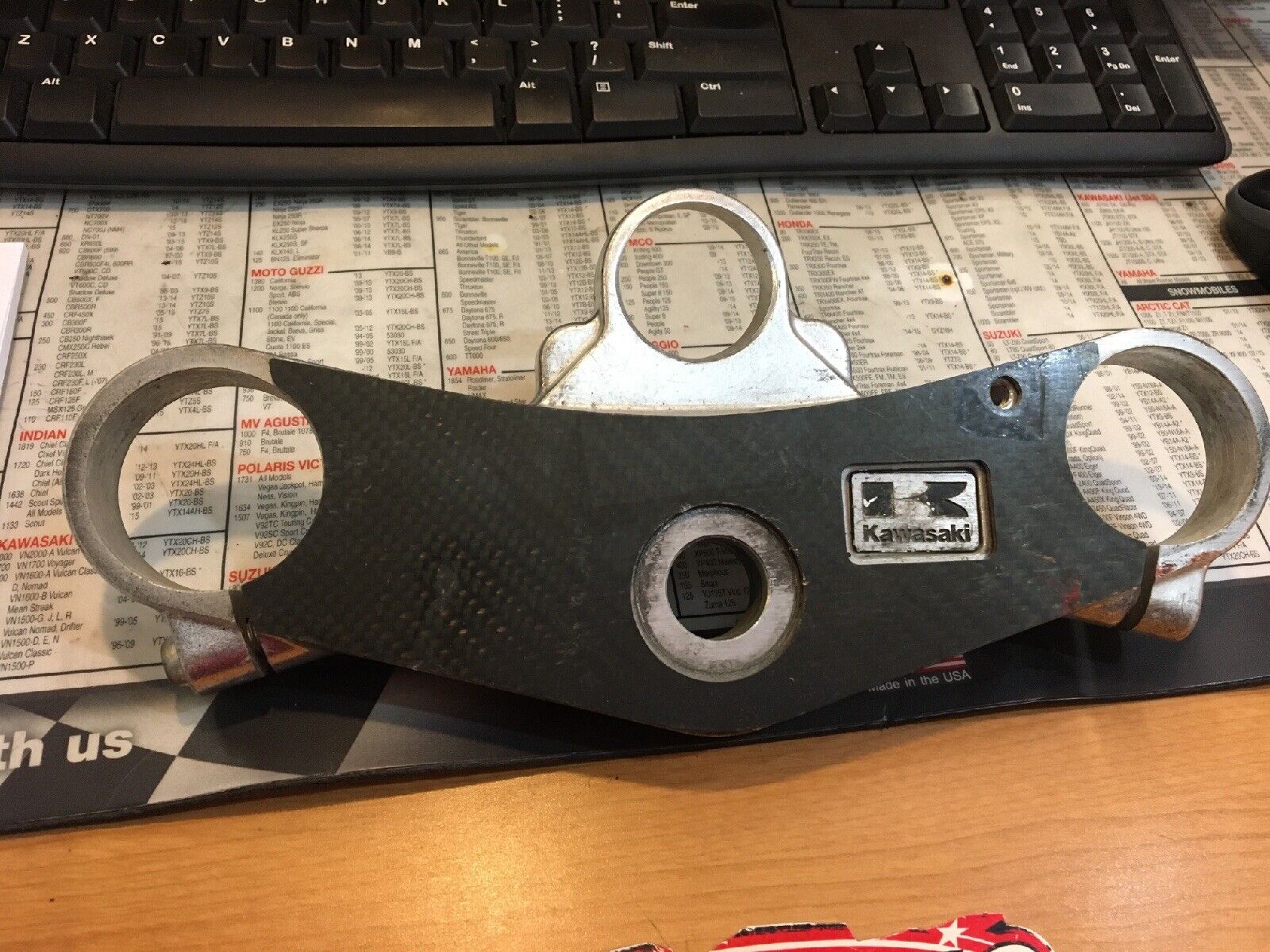 Kawasaki Upper Triple Tree Yoke Clamp #44039-1304