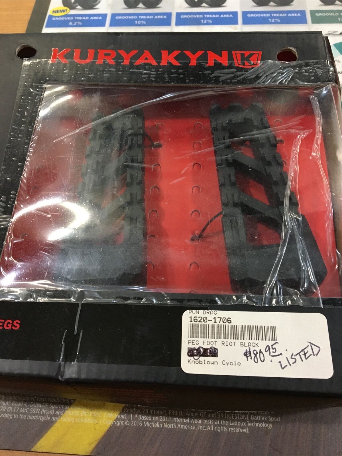 Kuryakyn Riot Footpegs Black #1620-1706