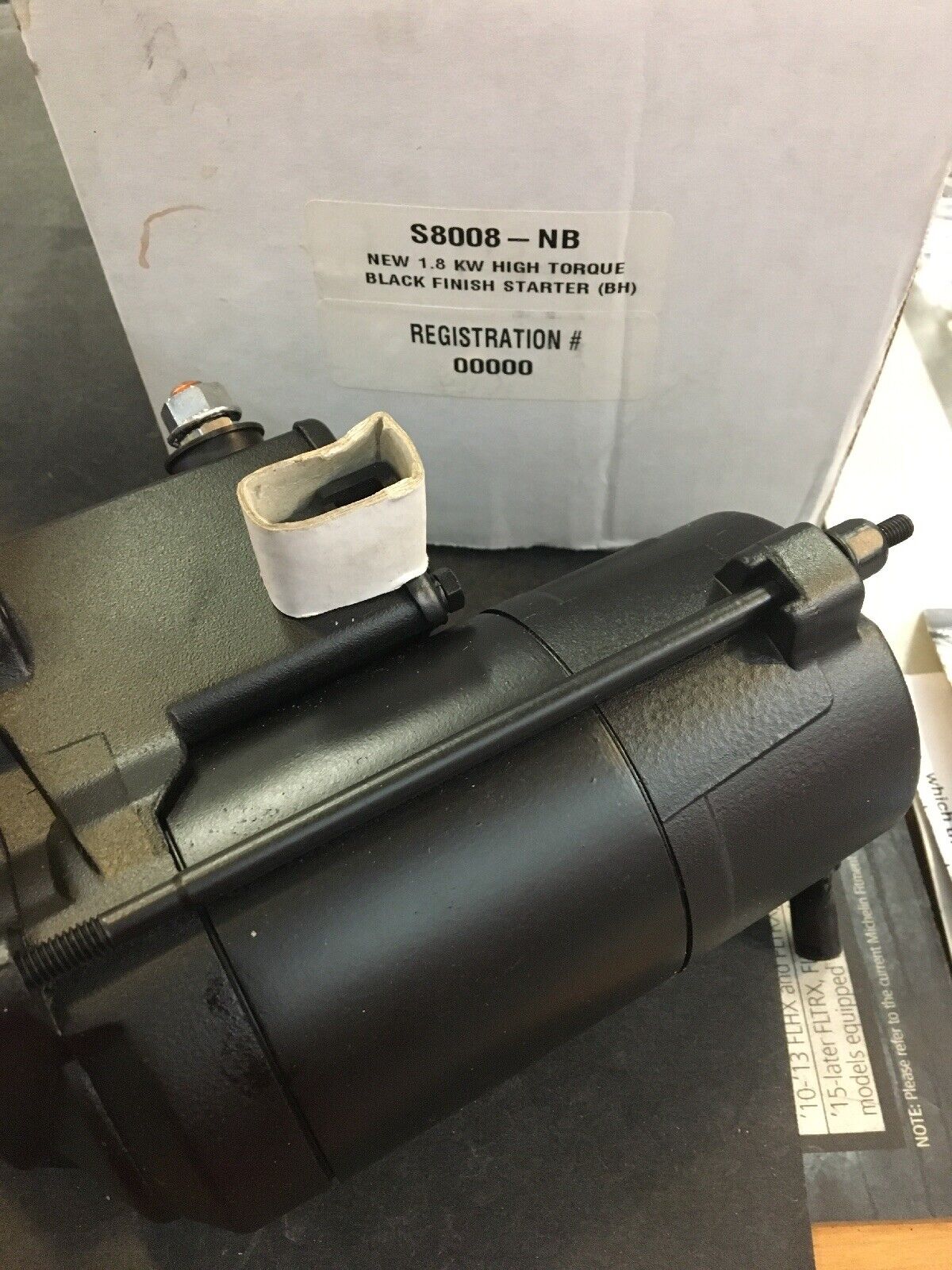 MES Black 1.8 kw Starter Motor #S8008-NB