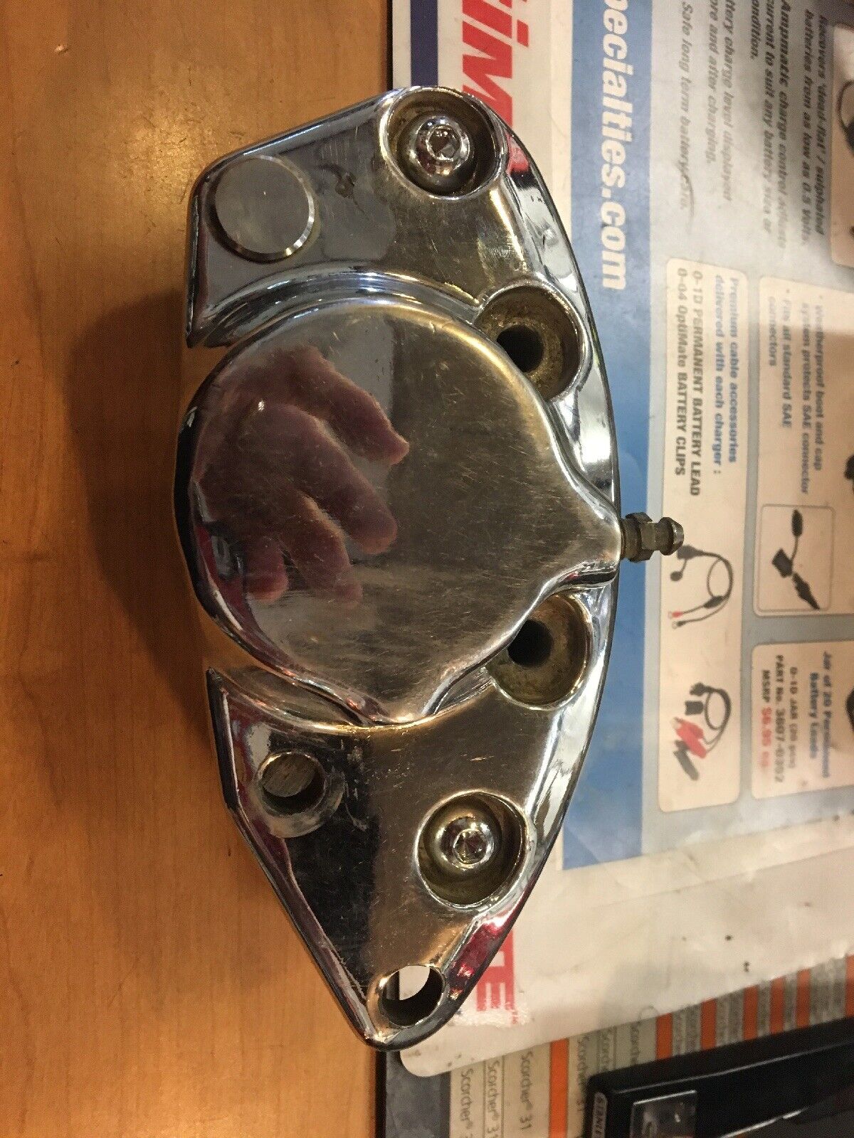 Rear Banana Brake Caliper Chrome #23-2240