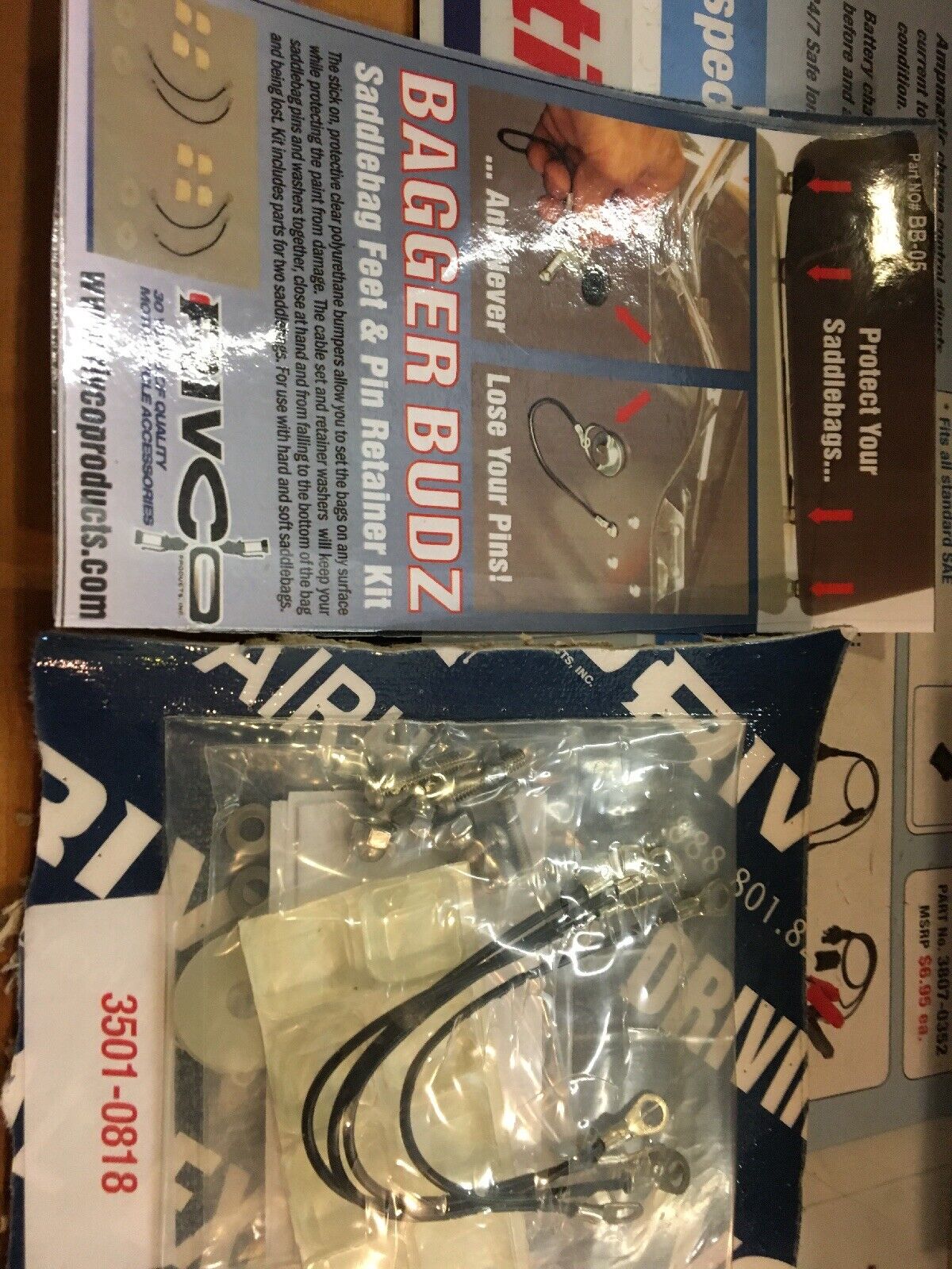 Rivco Bagger Budz Saddlebag Feet And Pin Retainer Kit #3501-0818