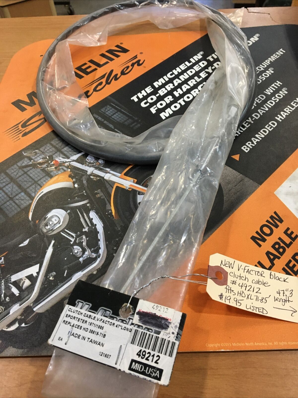 V-Factor black clutch cable #49212