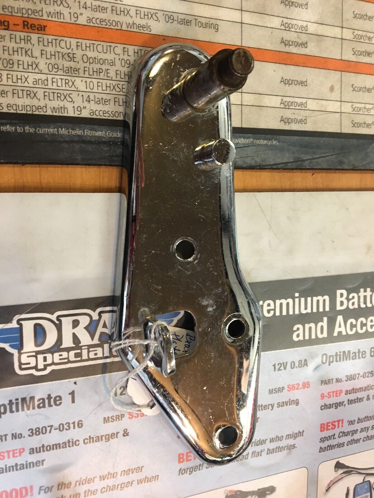 Brake Pedal Mount Plate Rear Chrome