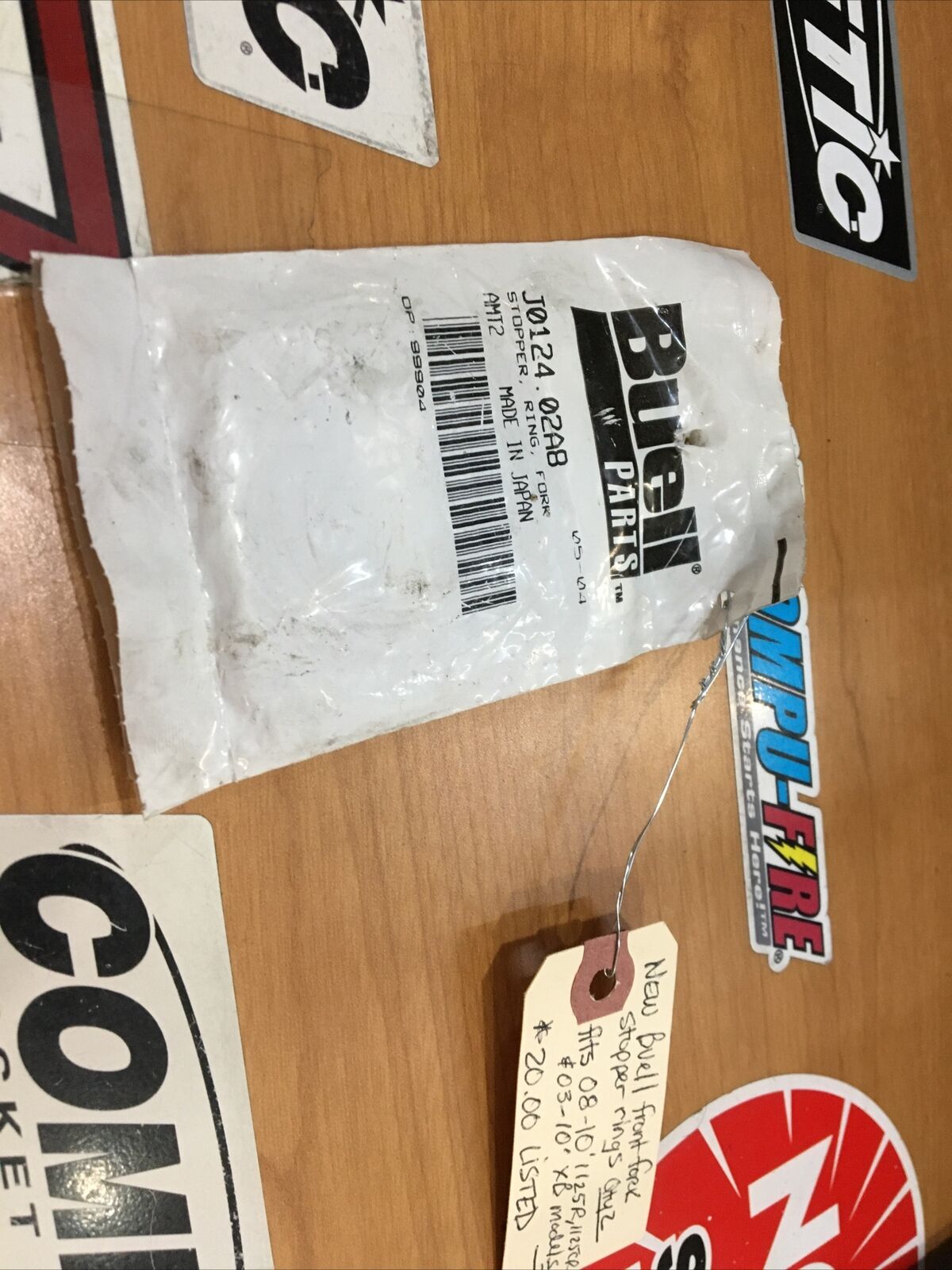 Buell front fork stopper rings #J0124.02A8