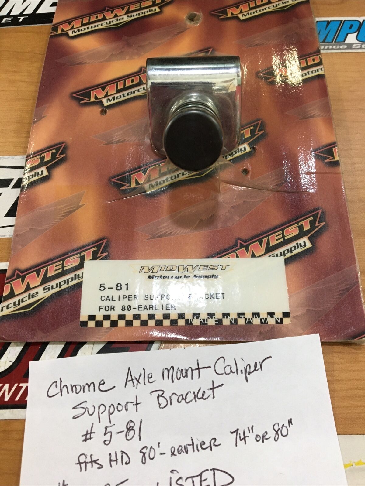 Chrome Axle Mount Caliper Support Bracket #5-81