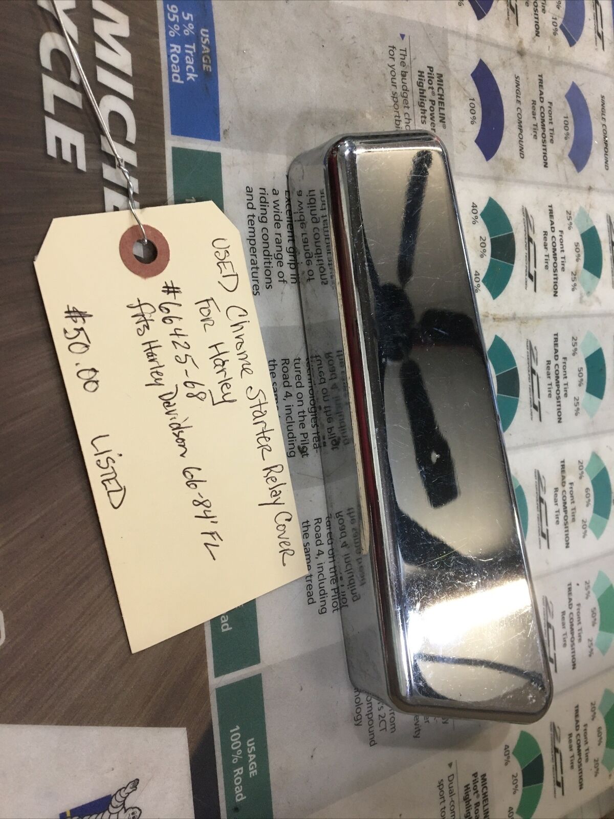 Chrome Starter Relay Cover For Harley #66425-68