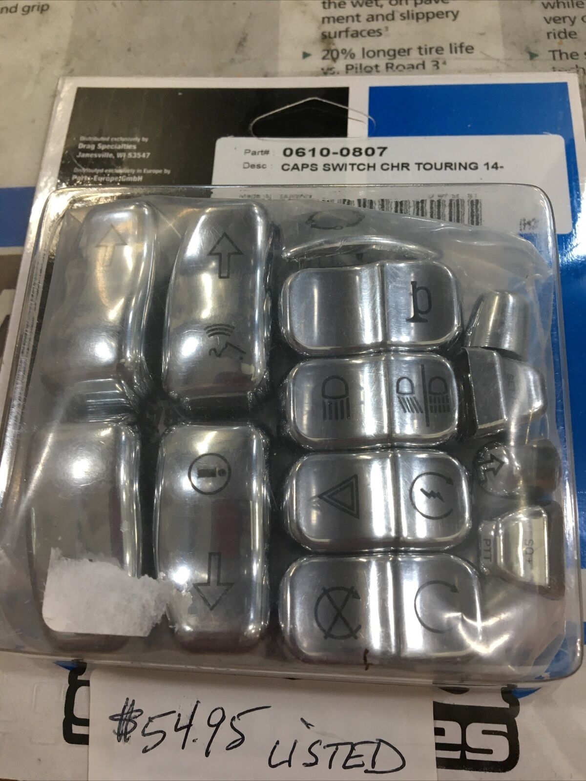 Chrome Switch Caps For Harley Touring #0610-0807